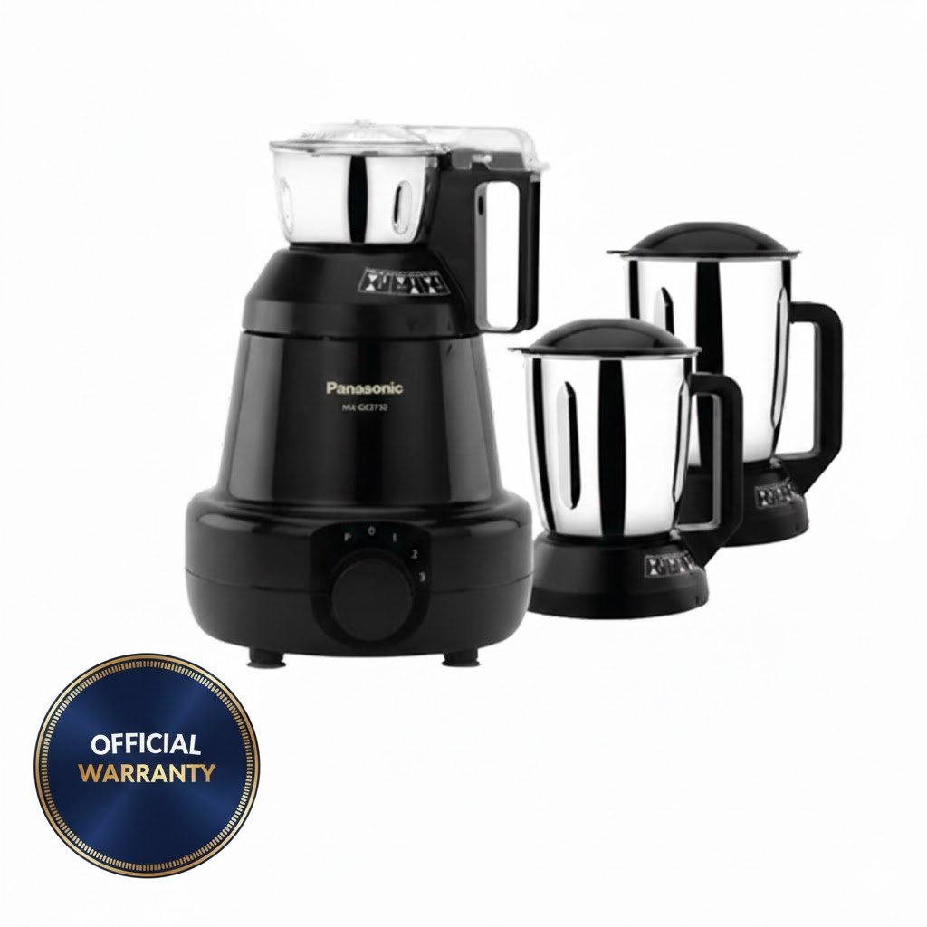 Panasonic 1200W 3 Jars Mixer Grinder (MX-GE3750)-Black Panasonic 1200W 3 Jars Mixer Grinder (MX-GE3750)-Black
